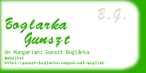 boglarka gunszt business card